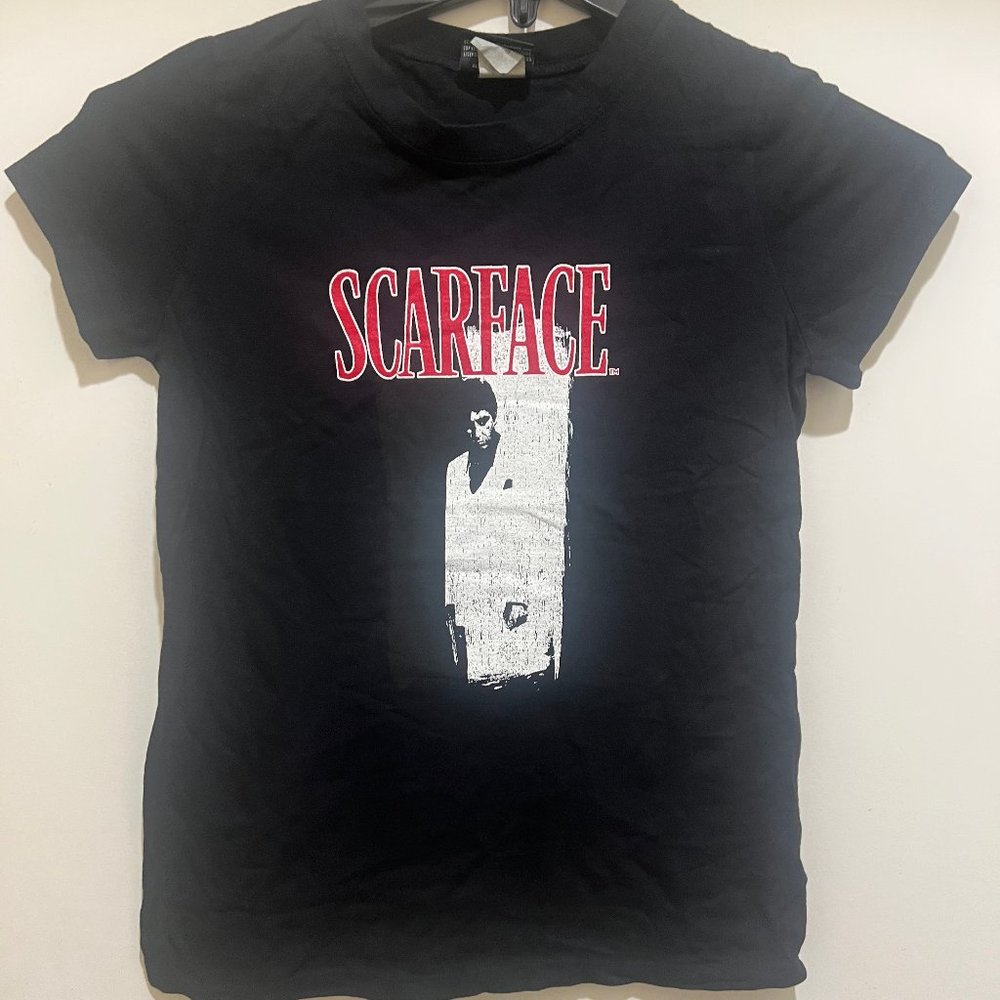 SCARFACE Vintage Women T-shirt Screen Print Amazing Graphics - NEW missing Tag